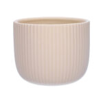 Vaso cachepot cerâmica Haley cor creme